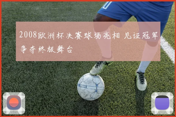 2008欧洲杯决赛球场亮相 见证冠军争夺终极舞台