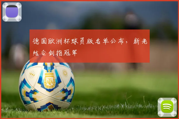 德国欧洲杯球员版名单公布,新老结合剑指冠军