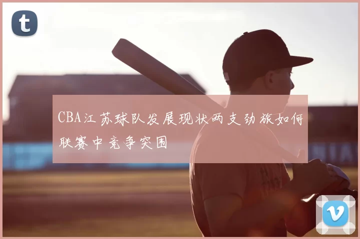 CBA江苏球队发展现状两支劲旅如何联赛中竞争突围