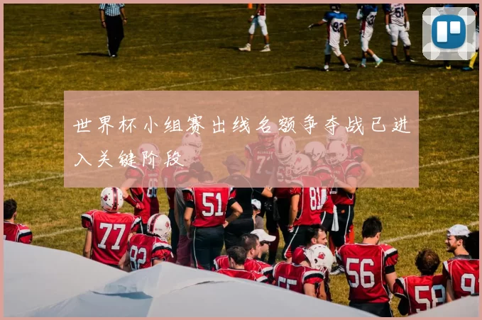 世界杯小组赛出线名额争夺战已进入关键阶段